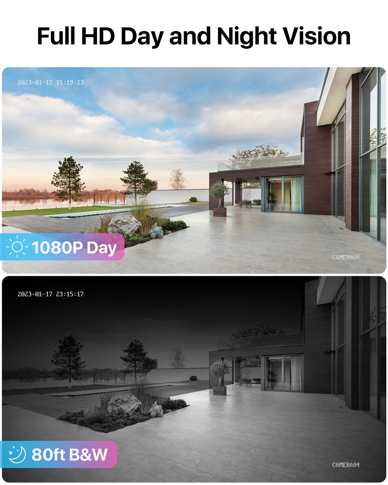 ZOSI 5MP Lite DVR Home Security Cameras System CCTV 1080p Surveillance Outdoor