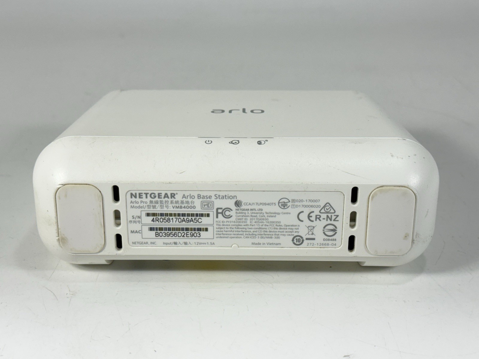 NetGear Arlo Pro VMB4000 Wireless Security Camera Base Station w/ AC Adapter #2