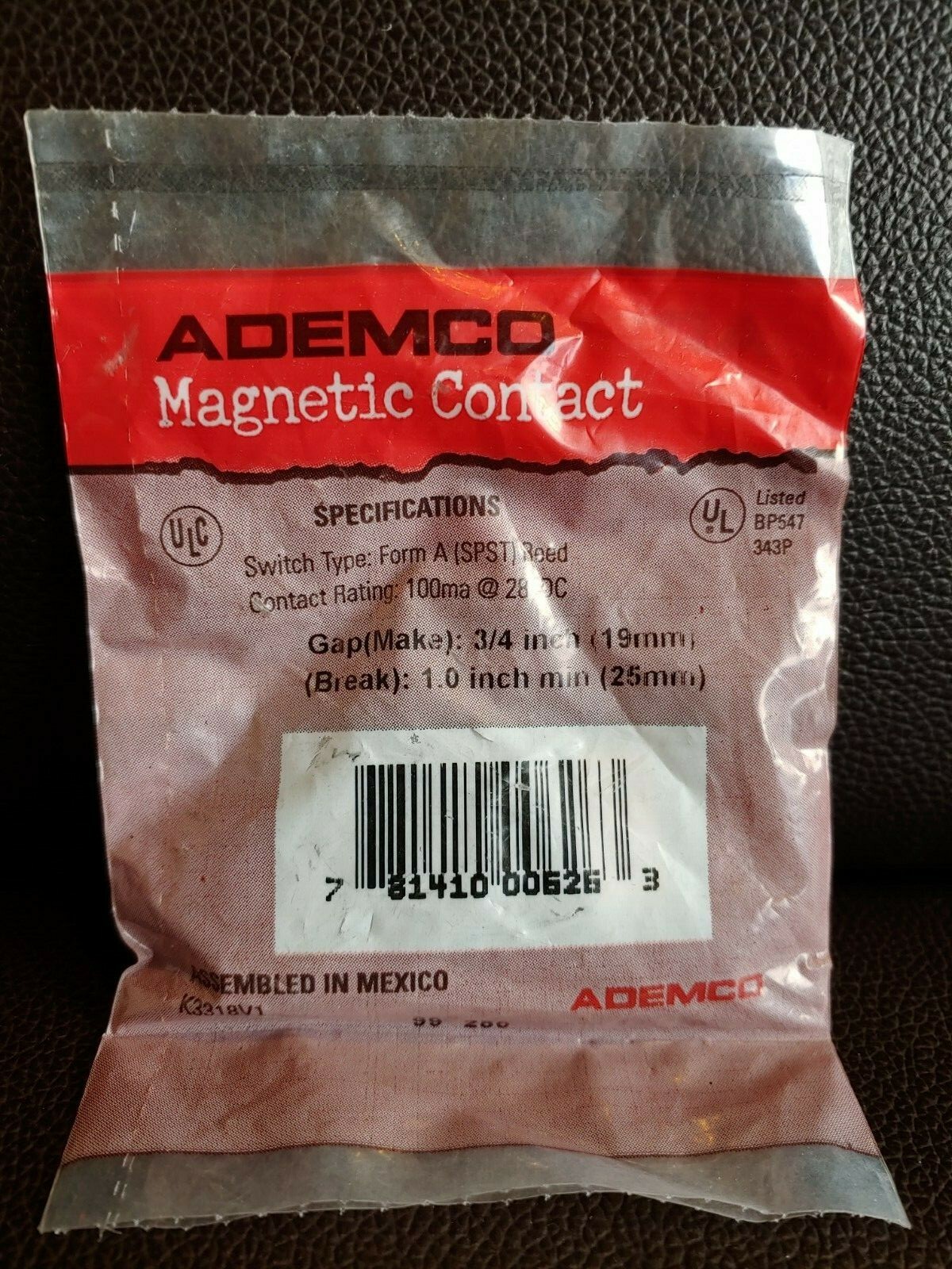 New ADEMCO Honeywell PR-20412 Hardwired Alarm Security Magnetic Contact Form A