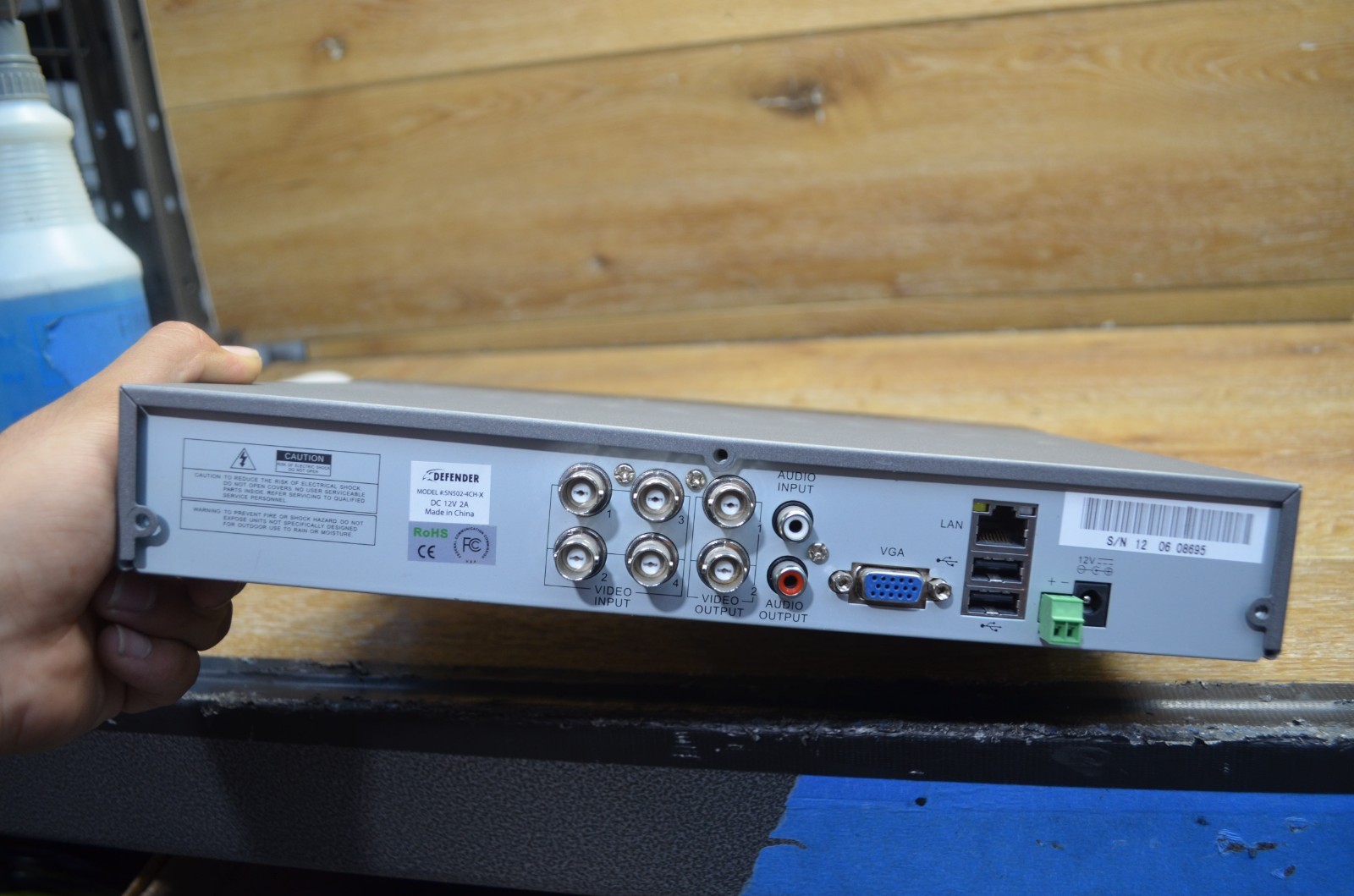 Defender SN502-4CH-X H.264 DVR 500GB Security System