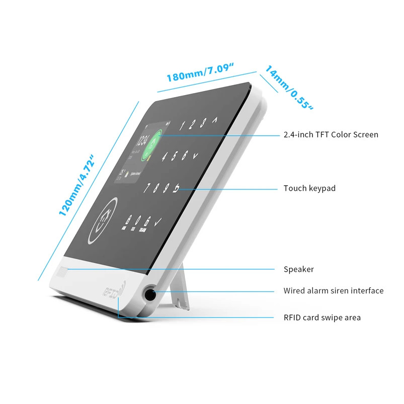 Tuya WiFi GSM Home Security Alarm System Wireless House Burglar PIR Motion Siren
