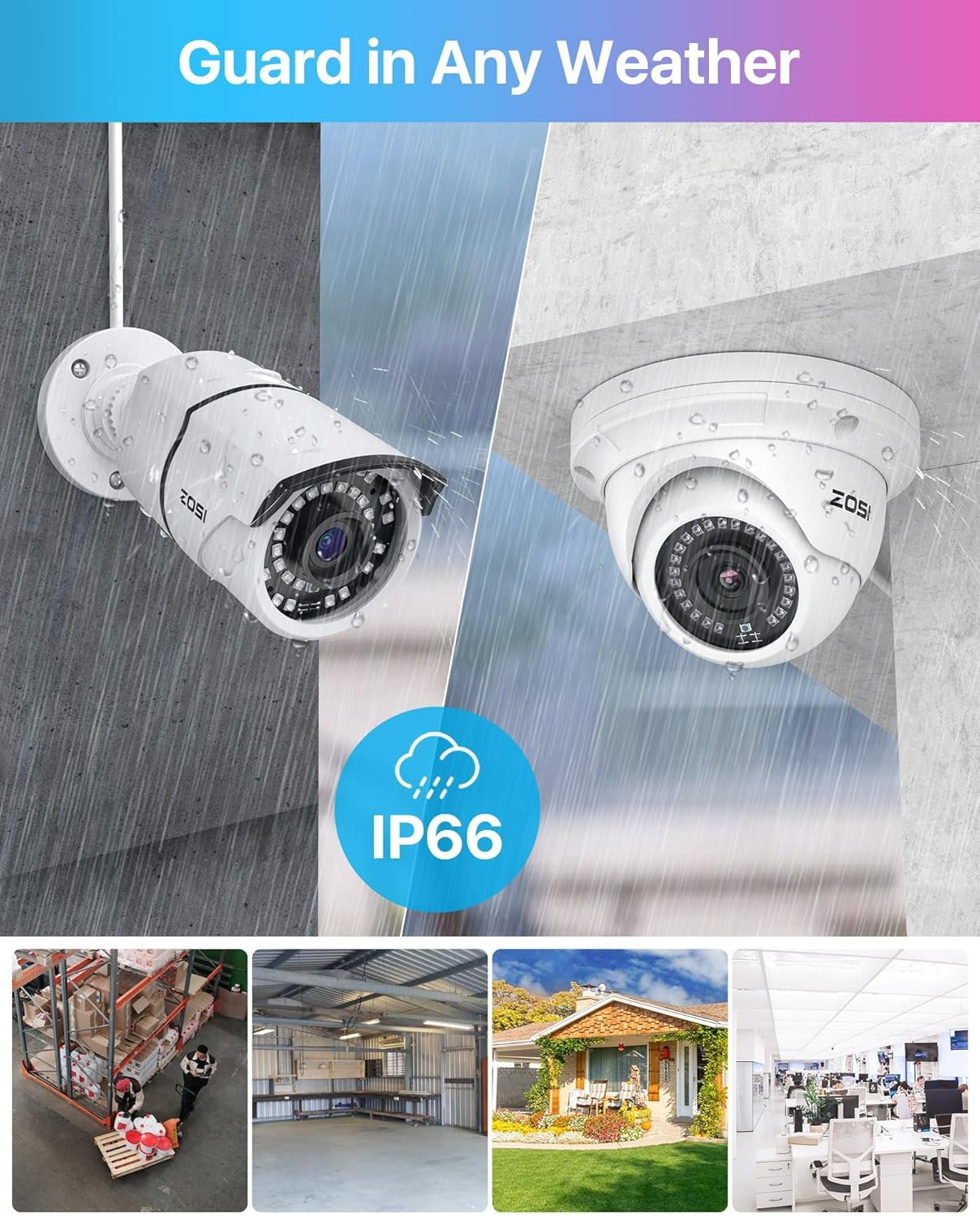 4K Poe Home Security Camera System, 8Pcs 5MP Wired Outdoor Indoor Surveillance I