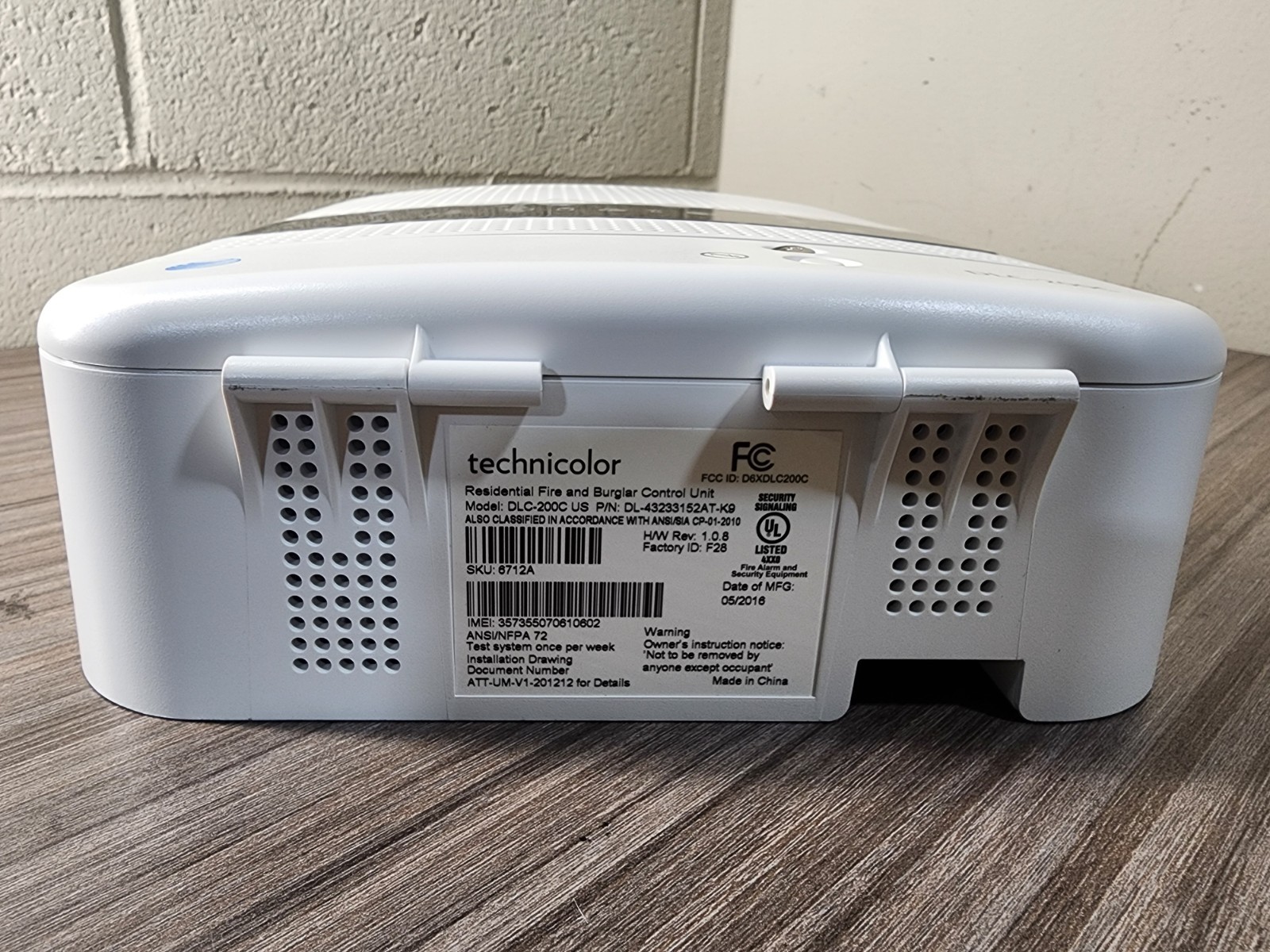 Cisco electronics residential fire and burglar control unit DLC 200C US