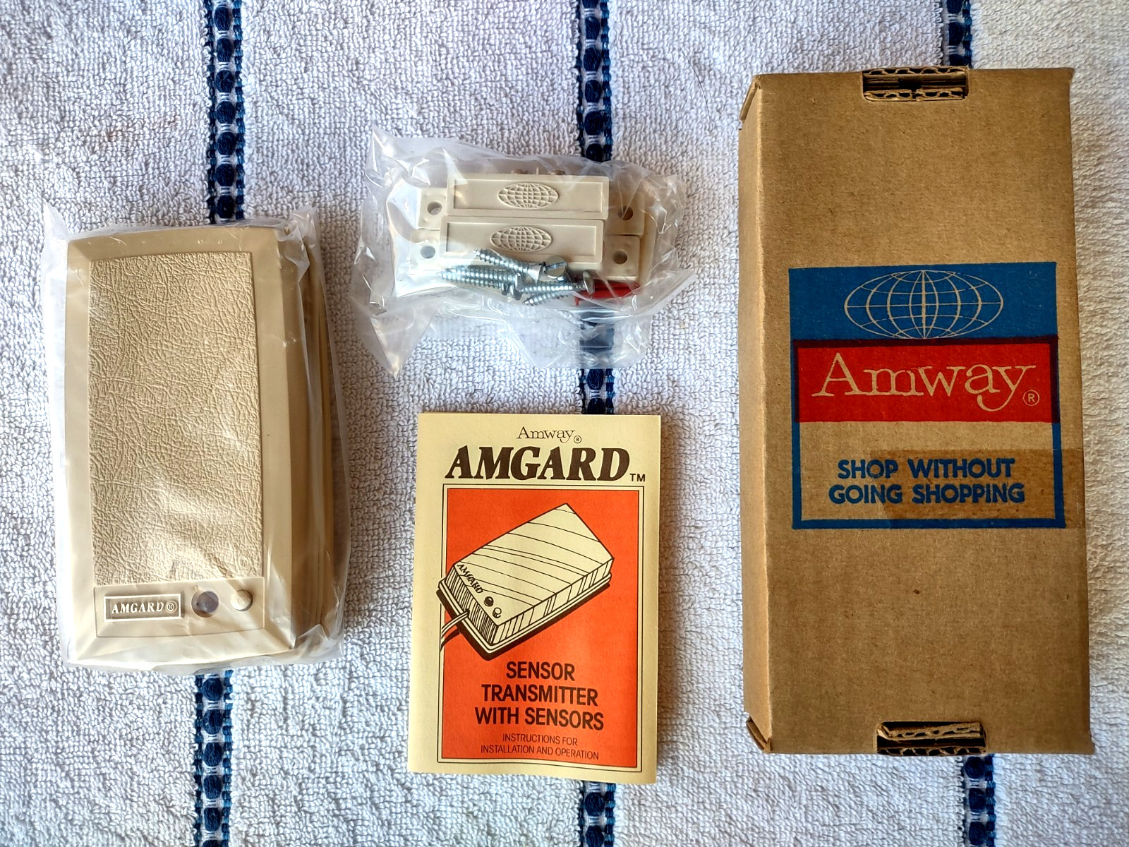 NEW Vtg Amway Amgard Perimeter Alarm System Sensor Transmitter E-8904 NOB