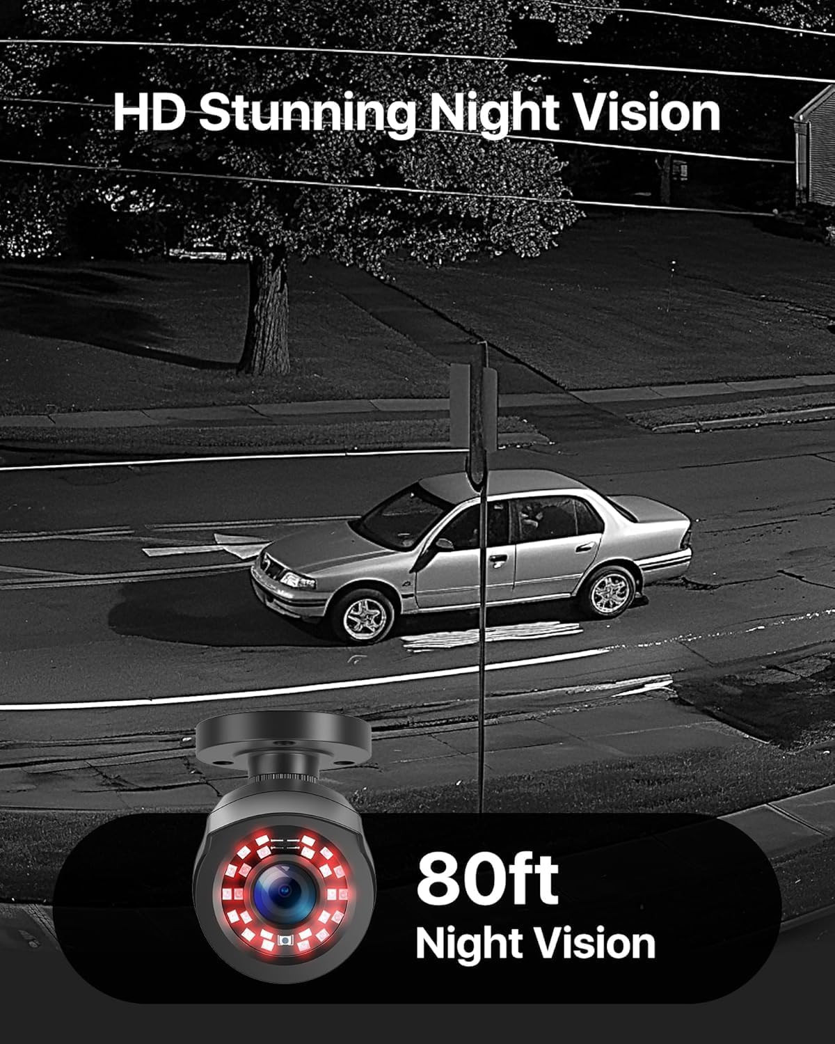 ZOSI 3K Lite 8CH Home Security Camera System Outdoor Indoor,Ai Human/Vehicle Det