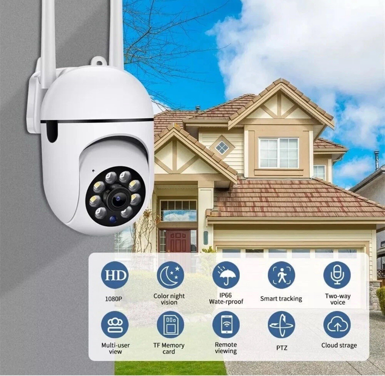 1-4Pack Wireless 5G WiFi Security Camera System Smart Outdoor Night Vision 1080P
