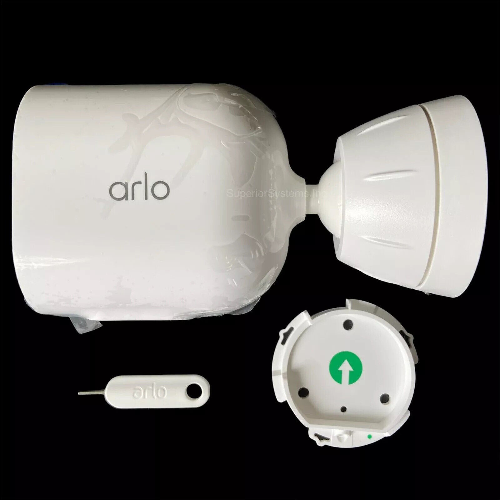 Arlo Pro 4 Wireless Add On 2K Security Camera Color Night Vision White Set Of 3