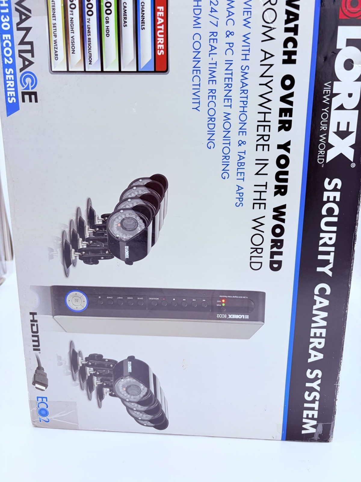 New Lorex LH1888 Security Camera System 8 Cameras 500GB DVR LH130 ECO2
