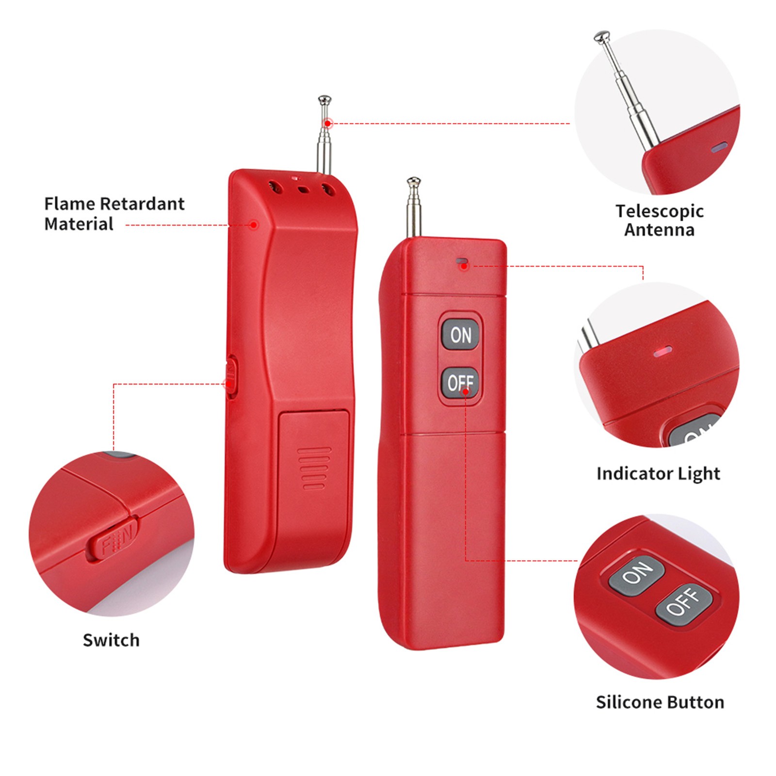 2-4 Pack Wireless Sound And Light Alarm For Home Security XXEF