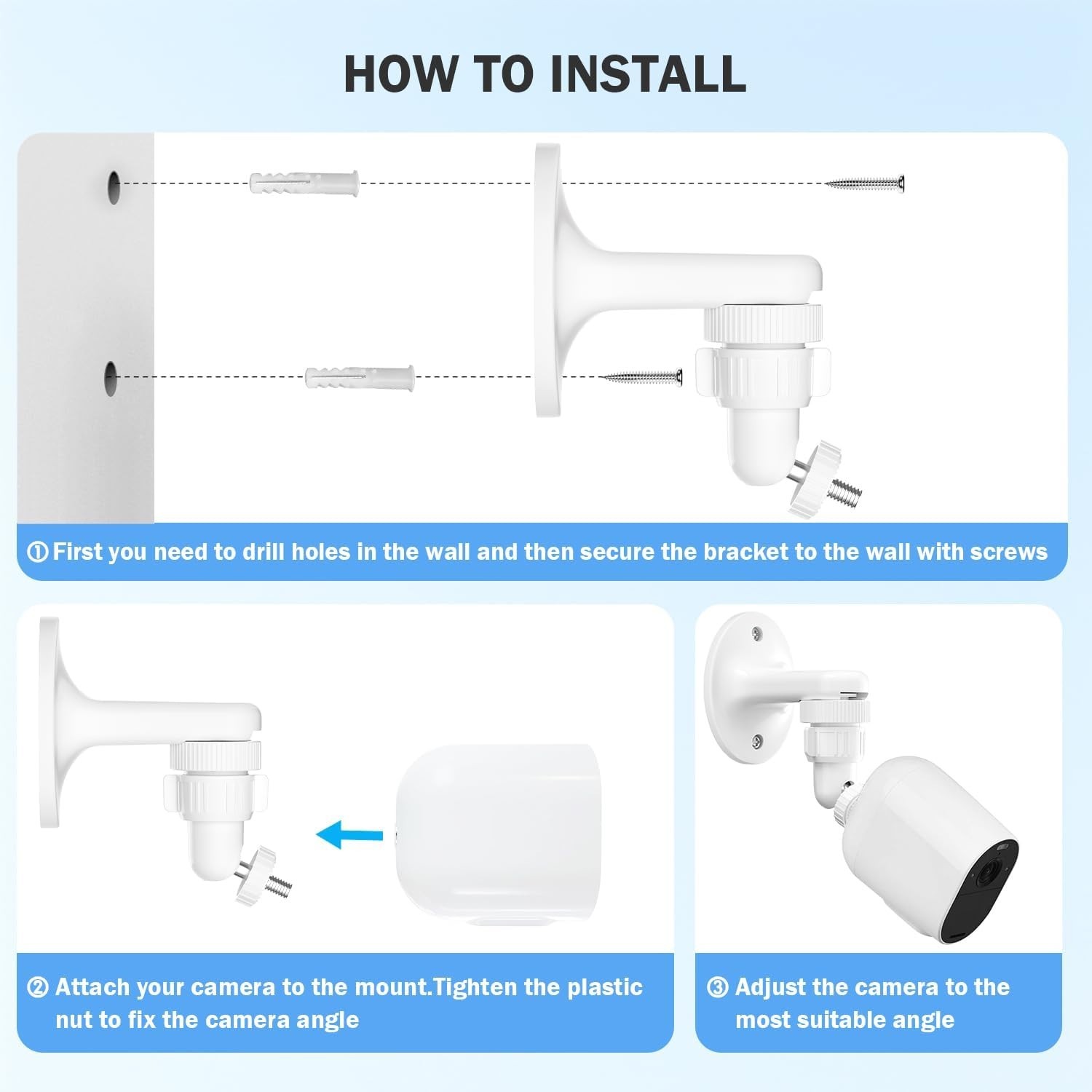 2Pack Adjustable Wall Mount for Arlo Pro, Arlo Pro 2/3/4, Arlo Ultra & Essential