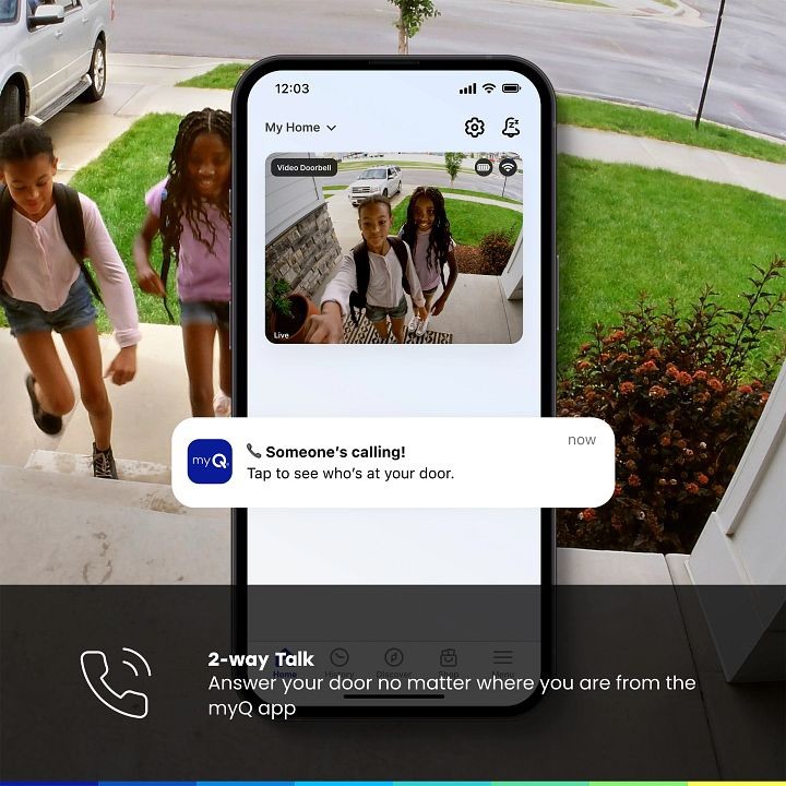 myQ Video Doorbell and Chime Bundle3.0