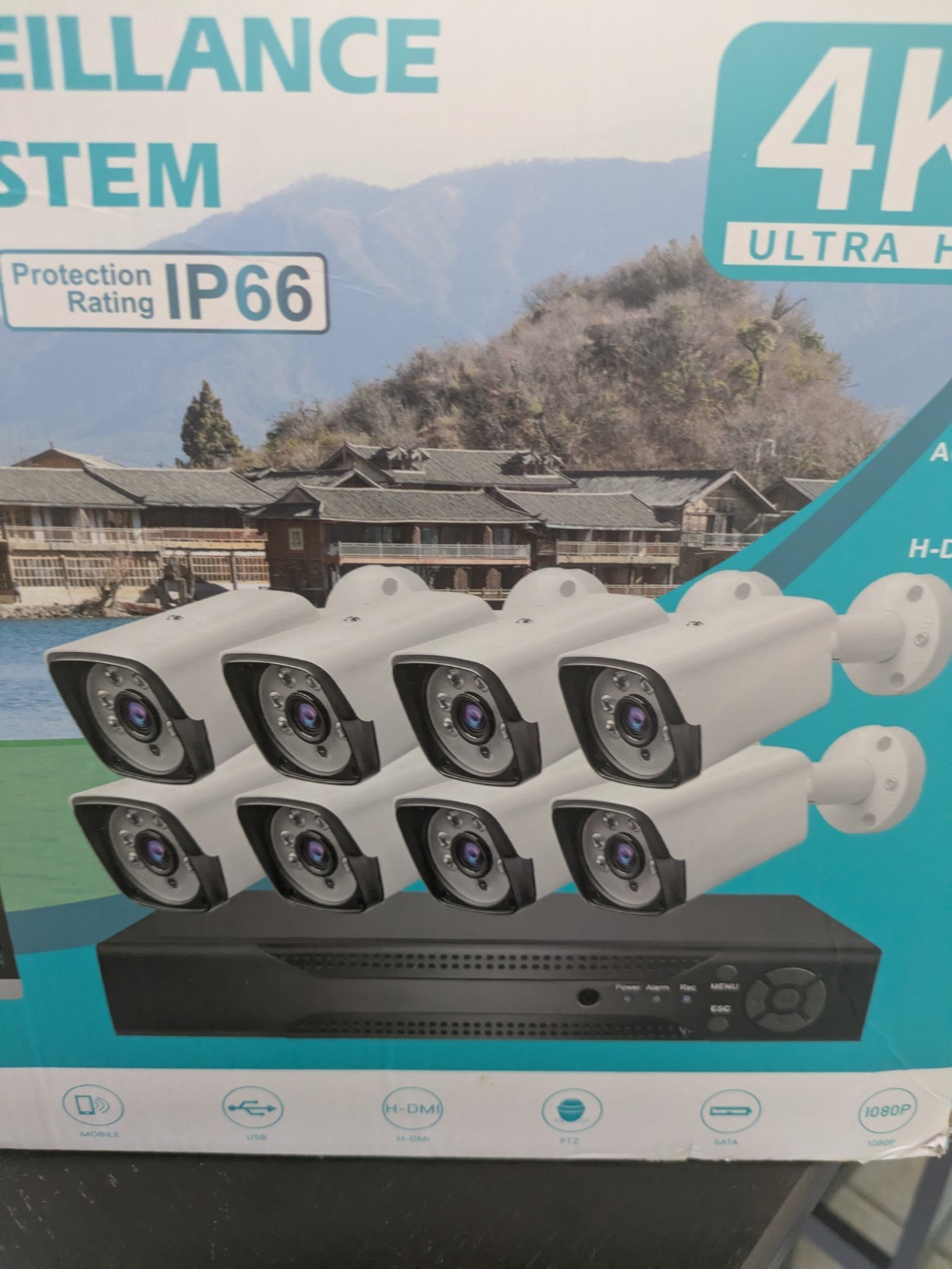 Video Surveillance Security System 4K Ultra HD