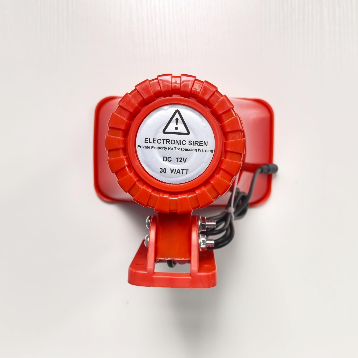 Outdoor Alarm Security Siren, AC110V Red Safety Horn for Public Emergency Ala…