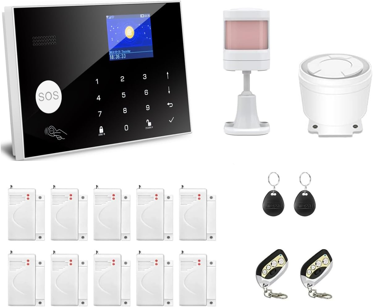 Wifi and 3/4G GSM Home Burglar Security Alarm System Auto Dial with Smart Life a