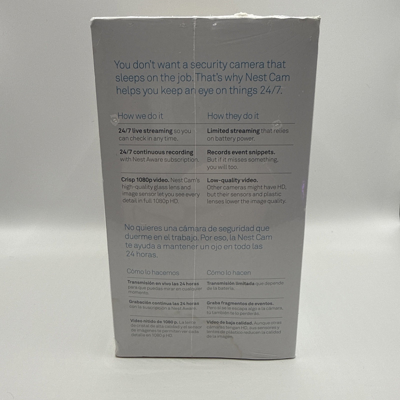 Google Nest NC1102ES Cam Indoor Security Camera 1st Generation New Sealed
