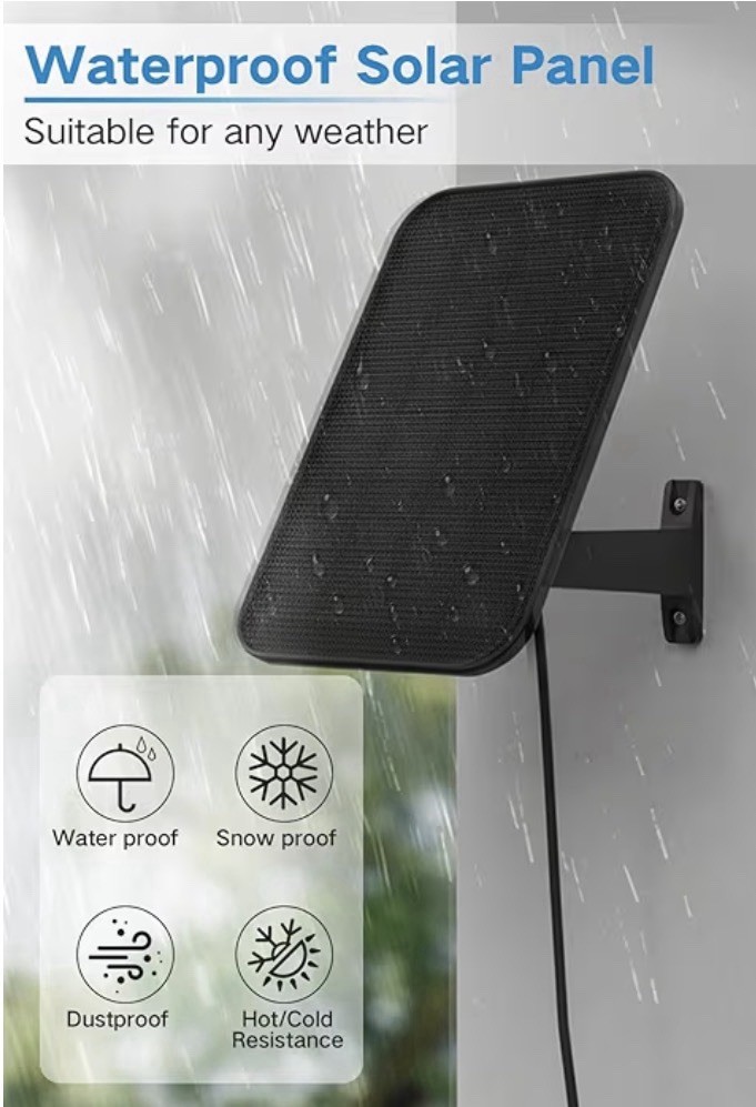 Camera Wireless Outdoor: 2K 360° No WiFi Needed, Solar + 9000 mAh Battery