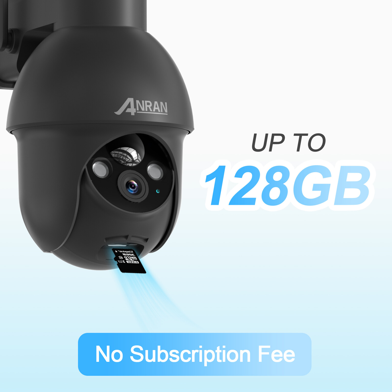 ANRAN 3MP Solar CCTV Camera Ourdoor Wireless Security Camera System WiFi Audio