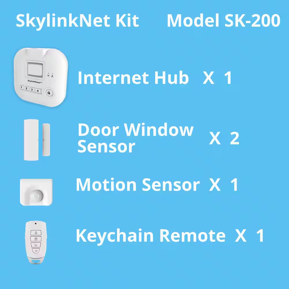 Wireless Alarm, Security System Kit – Echo Alexa Compatible