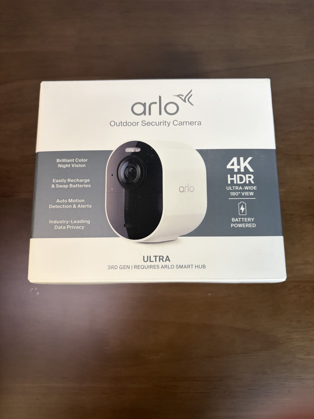 Arlo Ultra Add-On Security Camera 4K HDR 3rd Gen 2025 Wireless Outdoor *SEALED*