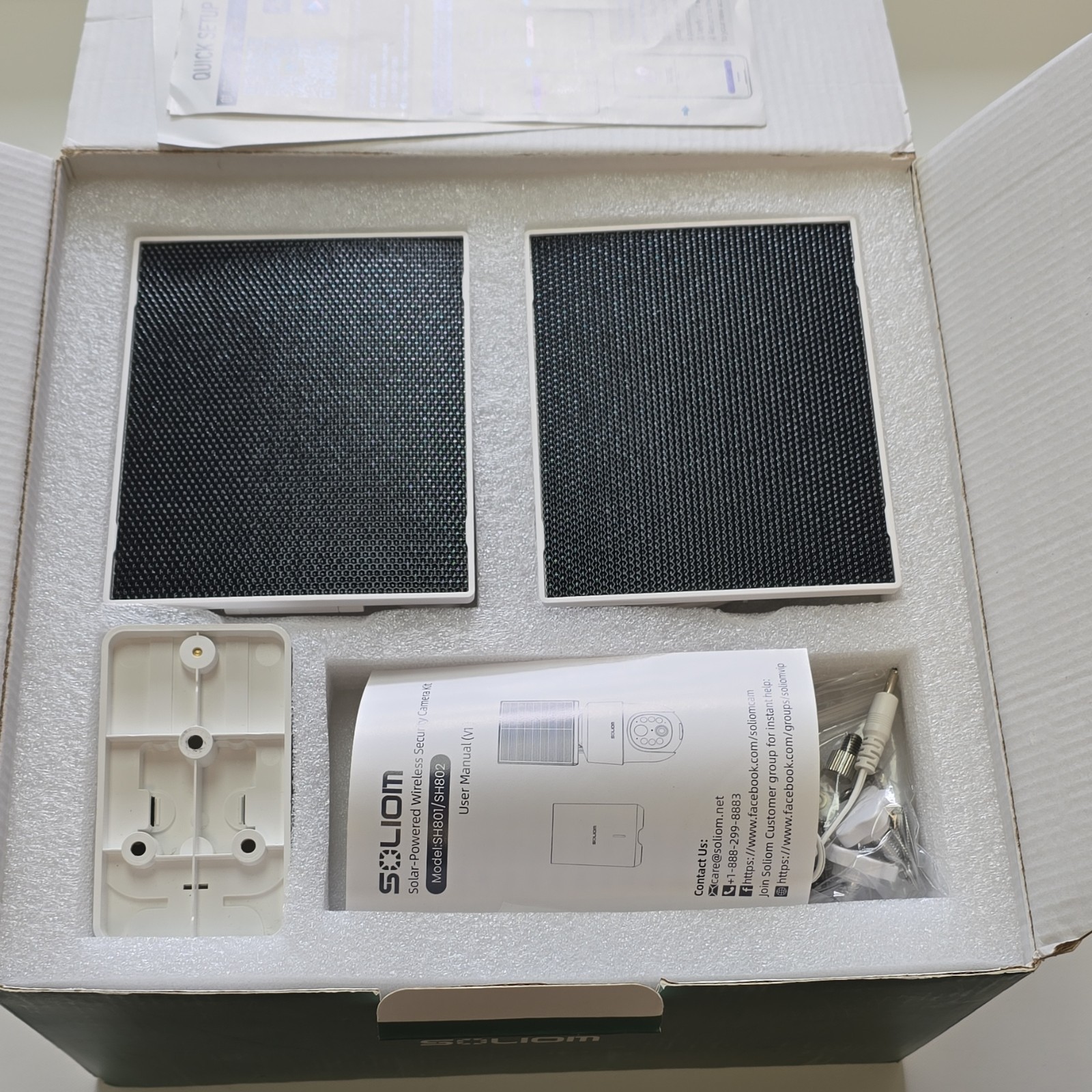 Soliom SH801 2-Cam Wireless Wi‑Fi Solar/Battery Pan/Tilt Night Vision 8MP