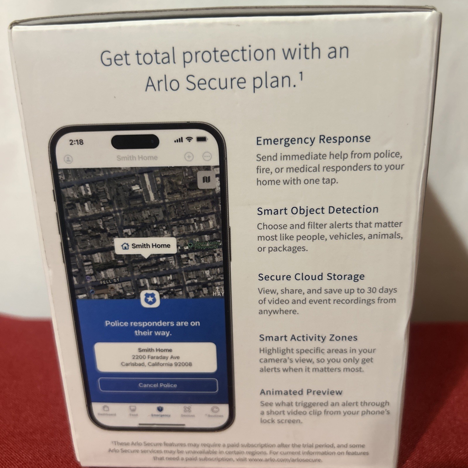 Arlo Pro 5s 2K Wire Free Spotlight Camera Black Indoor/ Outdoor