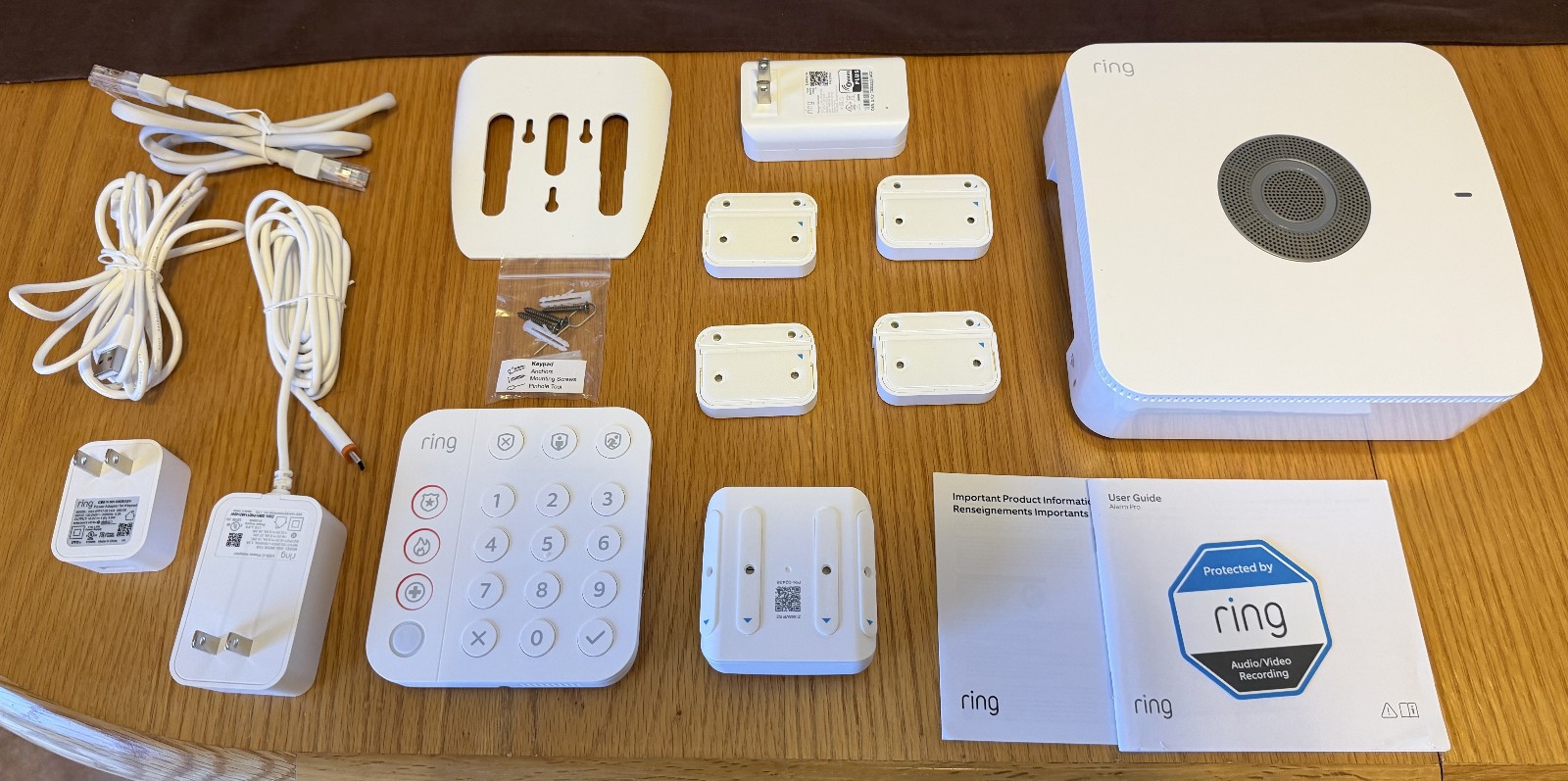 Ring Alarm Pro Built In Eero Wi-fi 6 Router 8 Piece System For Home And Digital