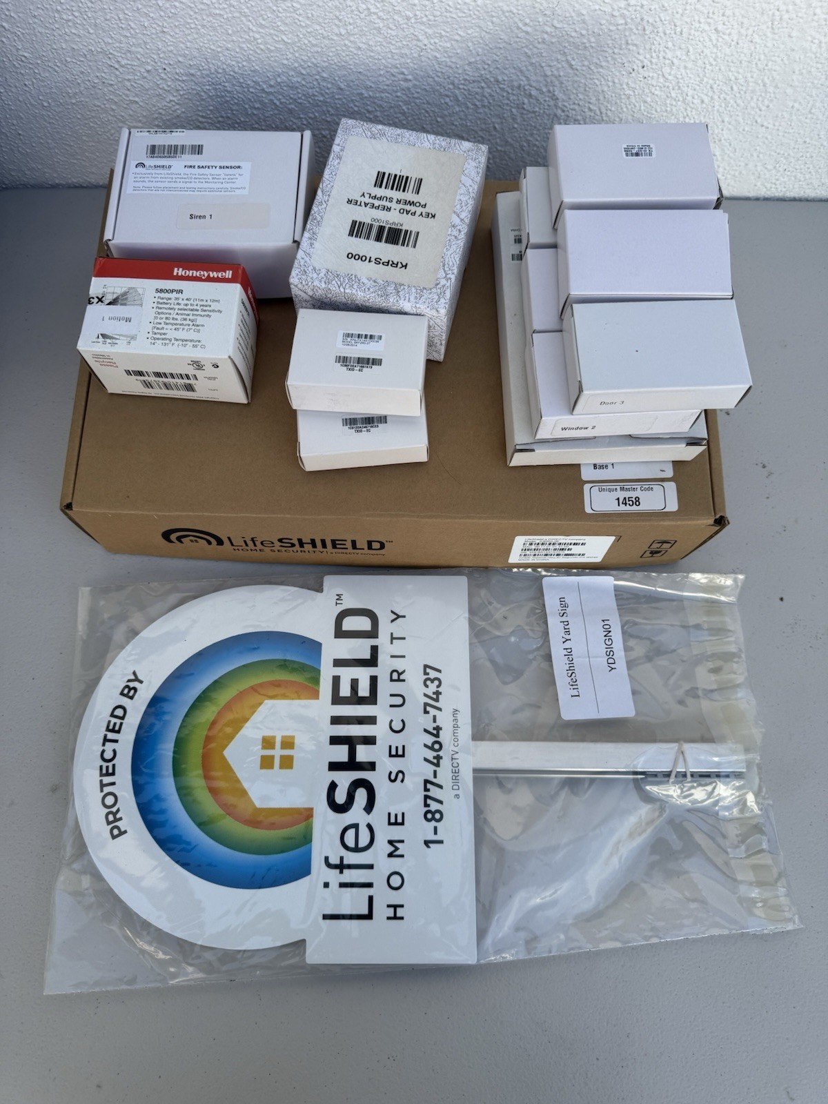 DIRECTV LifeSHIELD Home Security System Base Sensor Keypad Fire Siren NEW