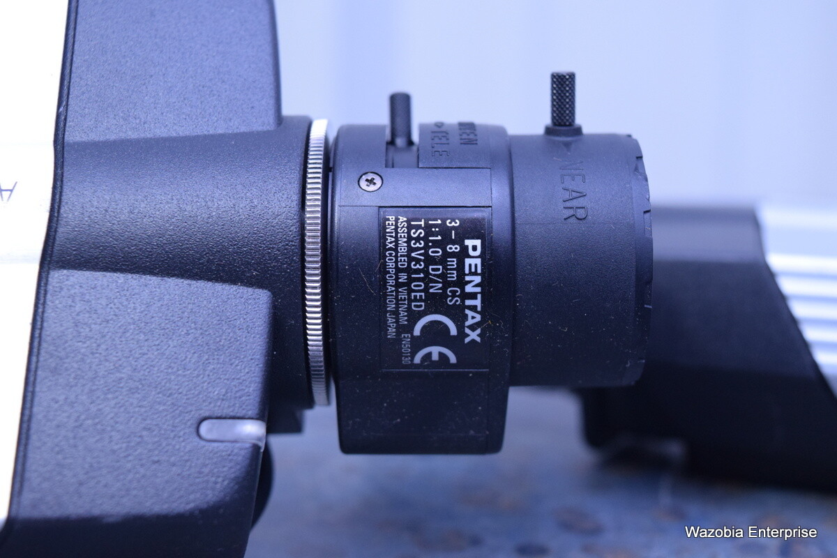 2 AXIS 221 NETWORK CAMERA 0221-001-02 WITH PENTAX 3-8 MM CS 1:1.0 D/N TS3VS10ED