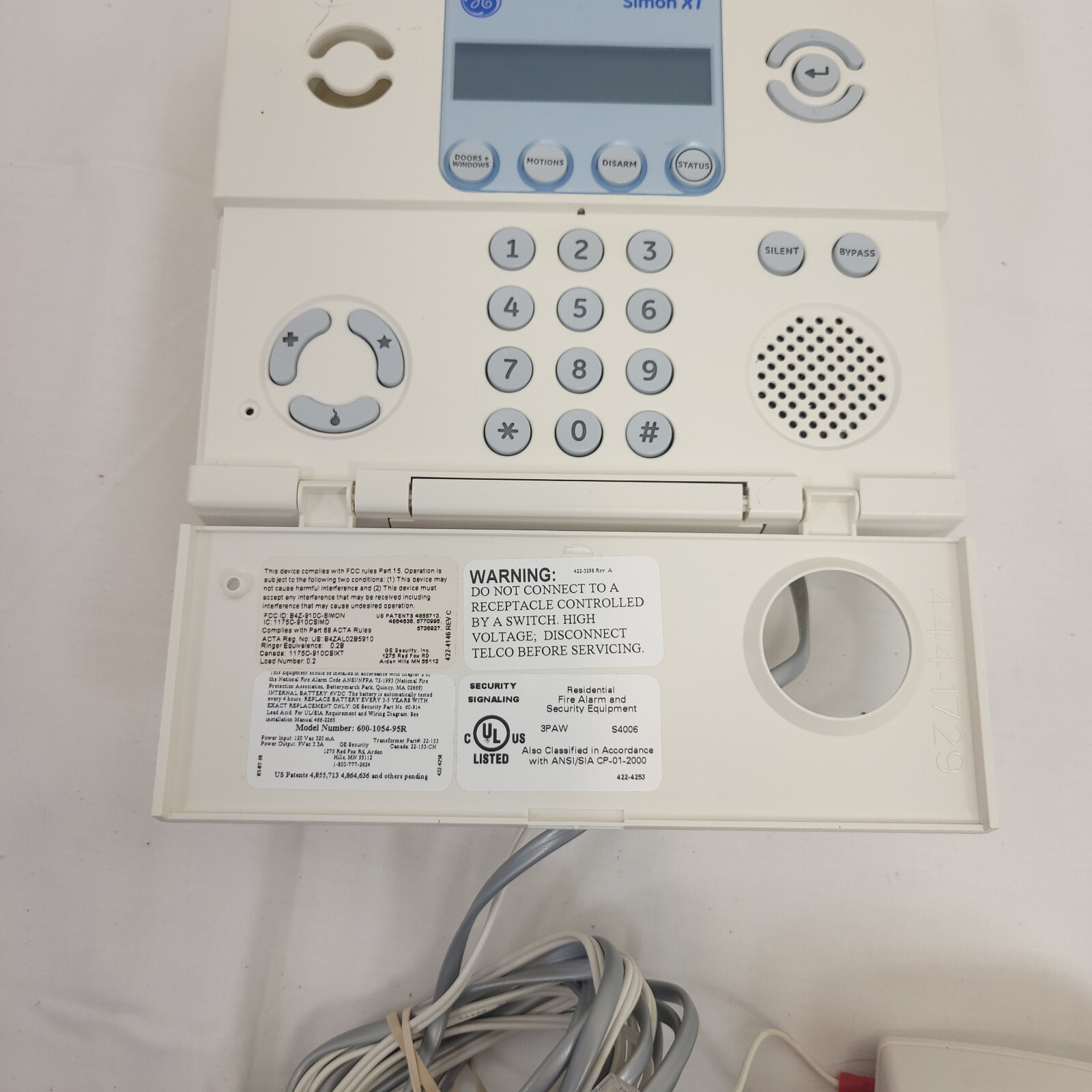 GE Simon XT 600-1054-95R Wireless Security ALARM PANEL BOARD As Is Parts
