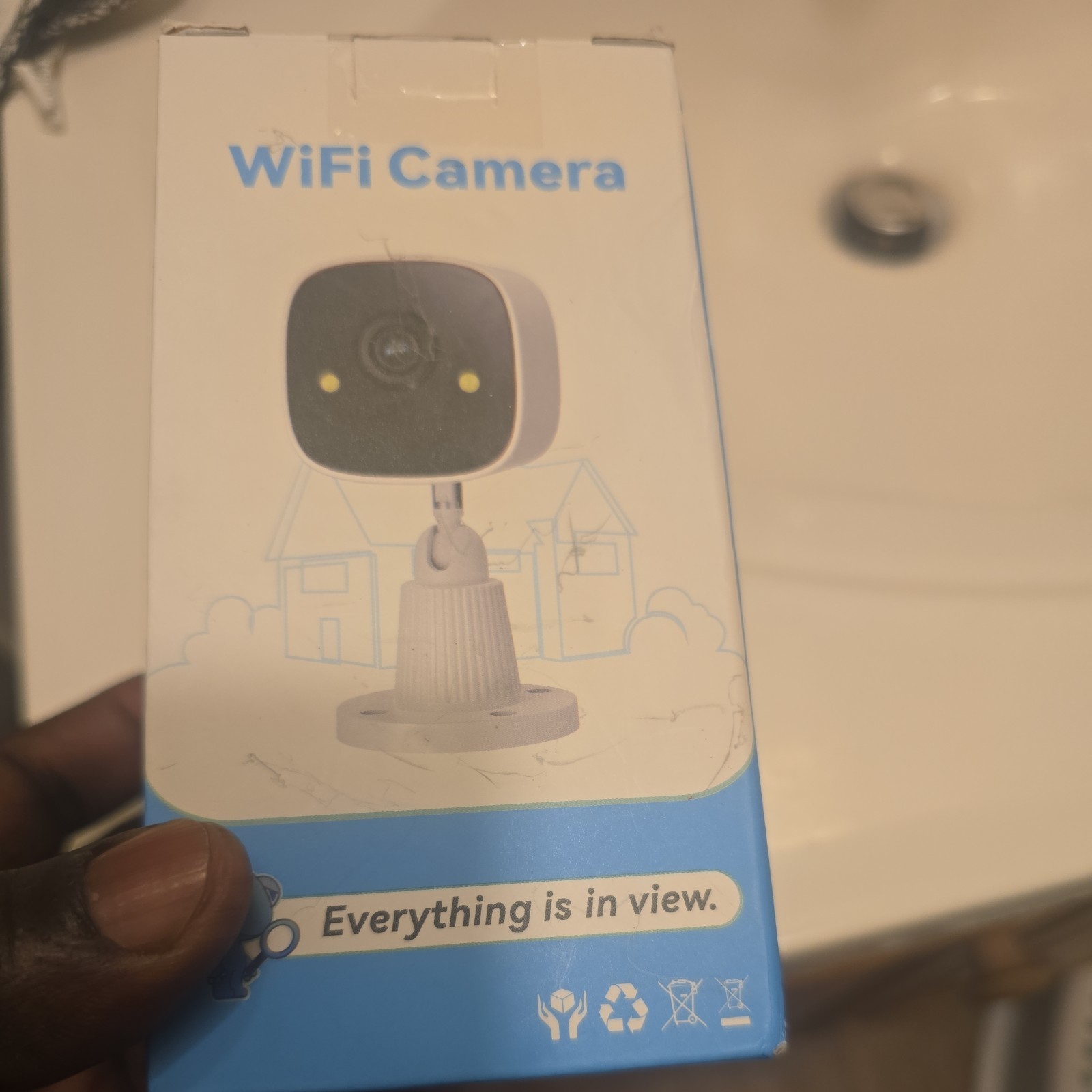 JENNOV 2.4G Wifi Indoor/Outdoor IP Wired Security Camera 3MP Night Vision Audio