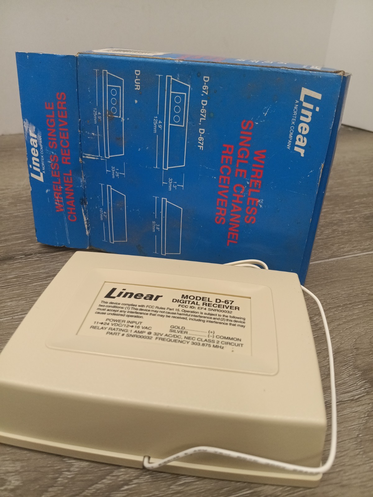 NEW Linear wireless single channel latching receiver D-67L