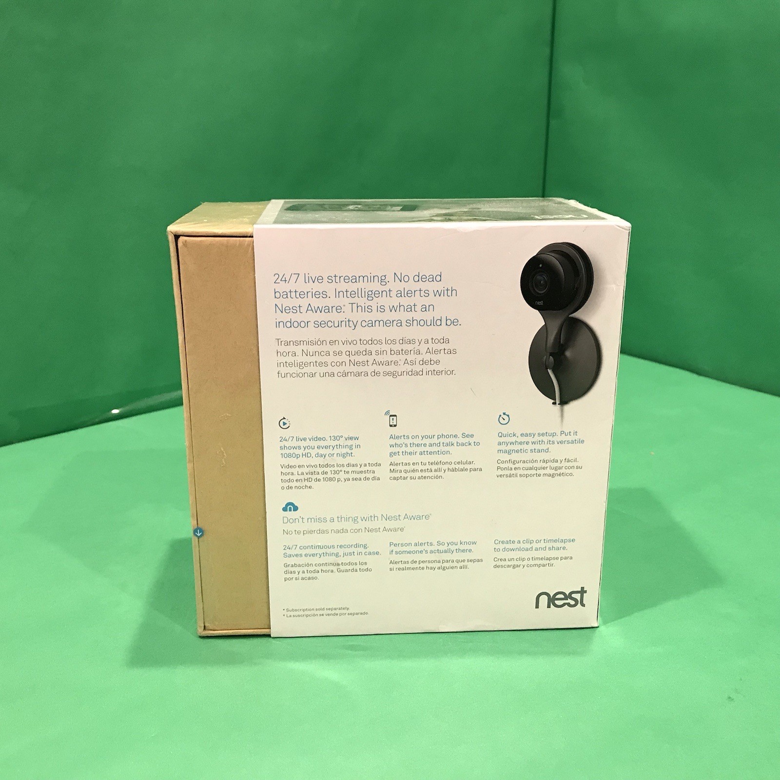 NEW Google Nest NC1102ES Cam Indoor Security Camera 1st Generation SEALED