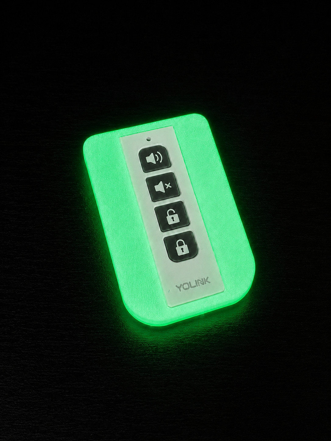 GLOW IN THE DARK Wall Mount Cover Case for Yolink Smart Siren FOB Flexfob