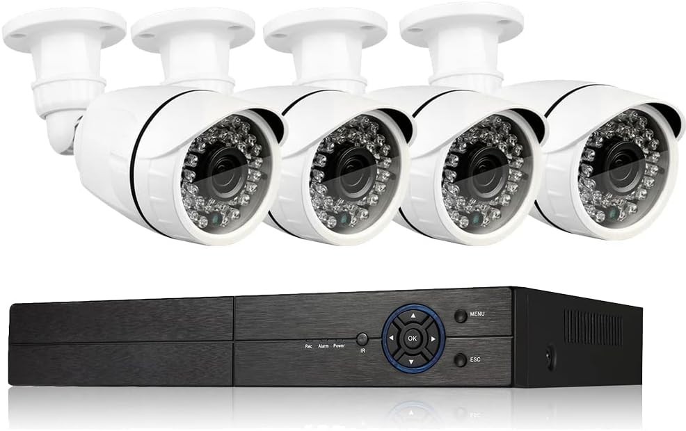 1080P Weatherproof Home Security System with Remote Access & Motion Detection