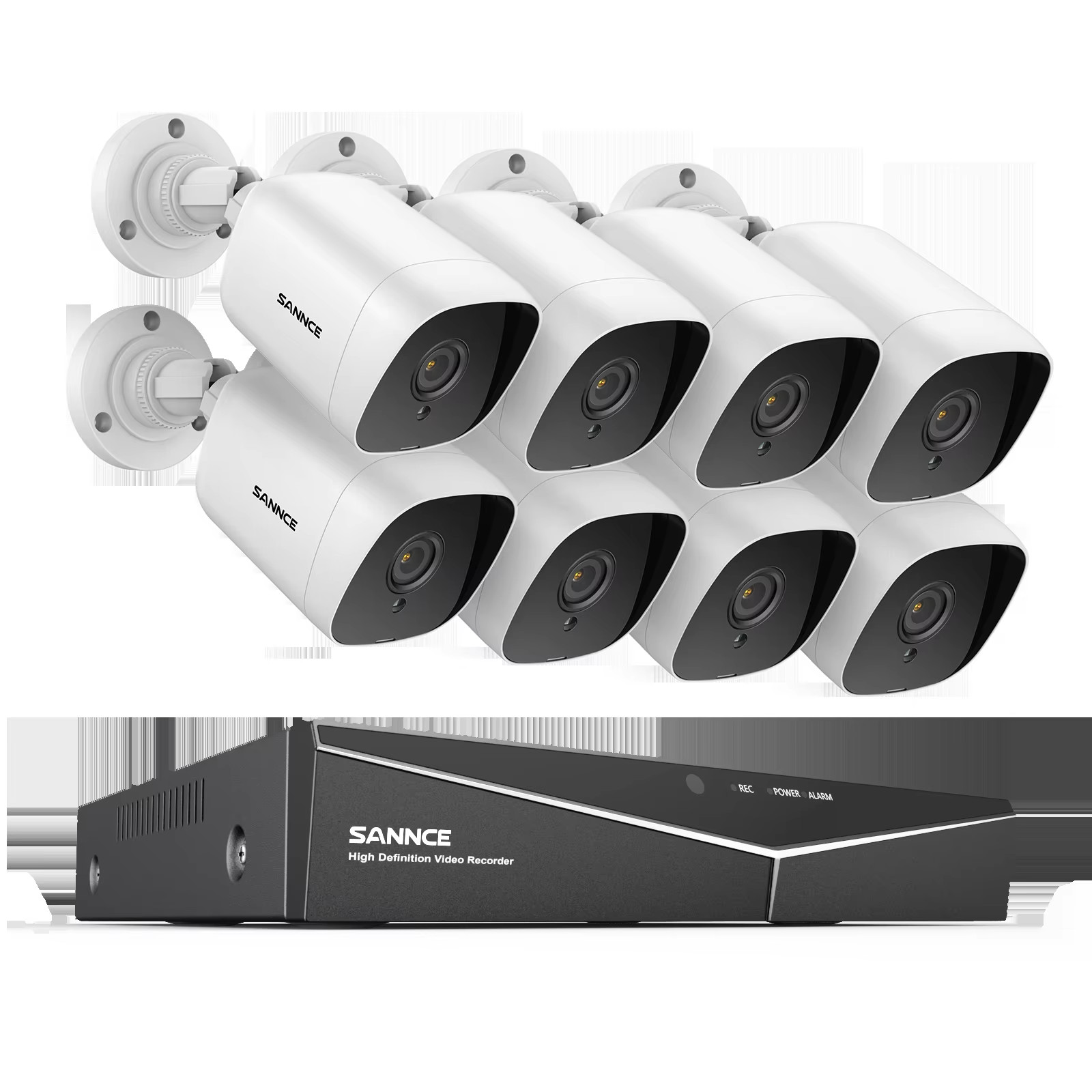 8CH 1080P Lite DVR CCTV System 4/8Pcs FD 2.0MP Security Cameras IR Outdoor IP66