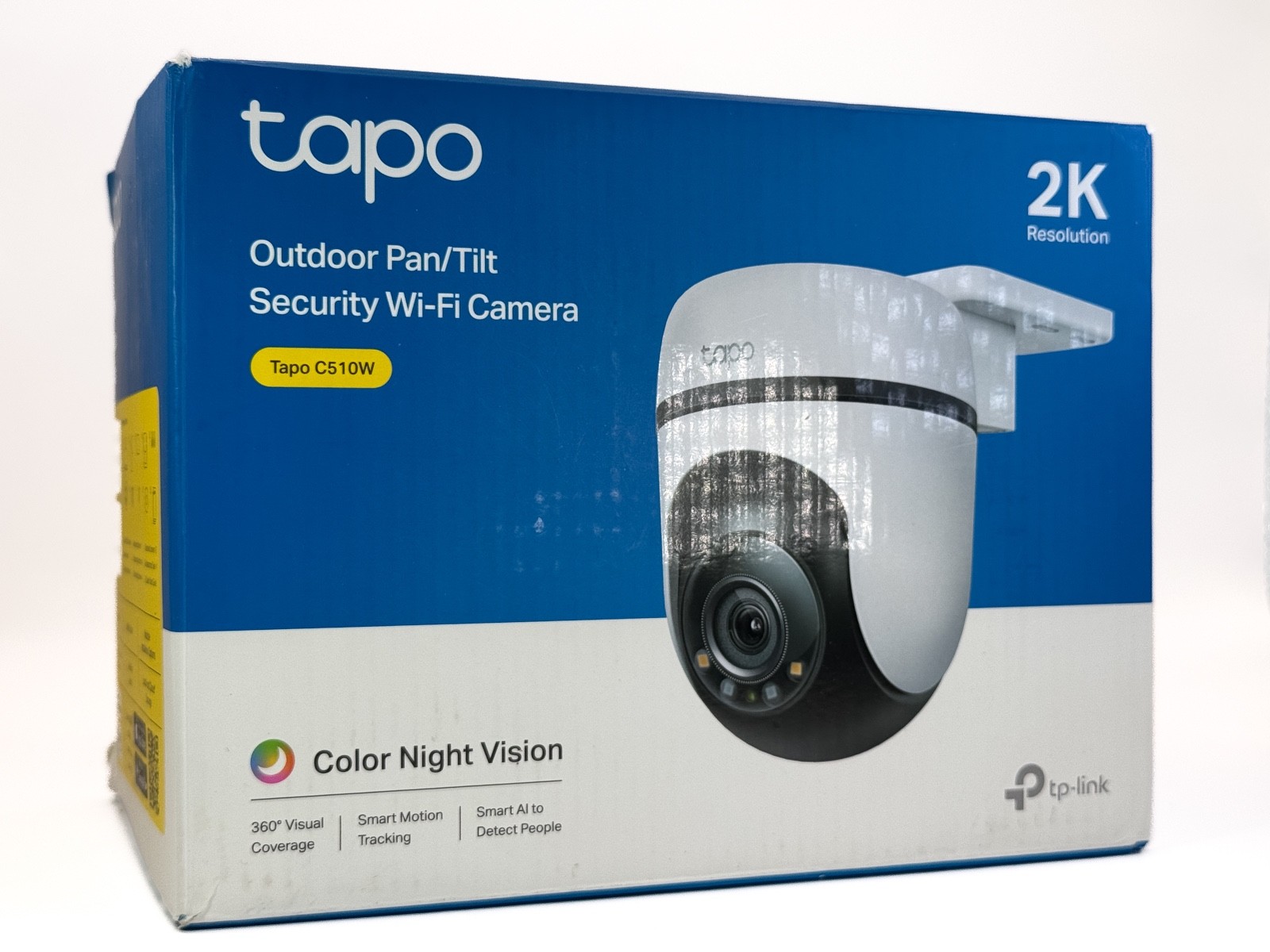 TP-Link Tapo 2K Outdoor Pan/Tilt Security Wi-Fi Camera, 360° View C510W