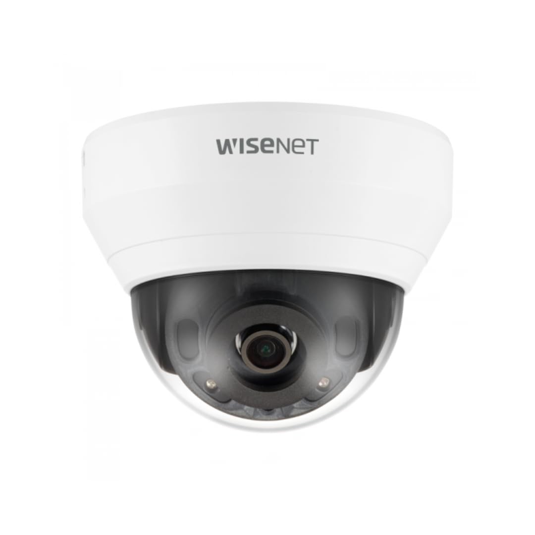 Wisenet QND6022R 2MP IR Dome Camera 4mm Lens WDR Poe White
