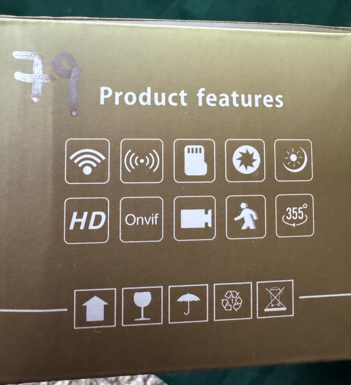 HD Wi-Fi Bulb Camera with Motion Detection, Night Vision, Remote Viewing, Onvif
