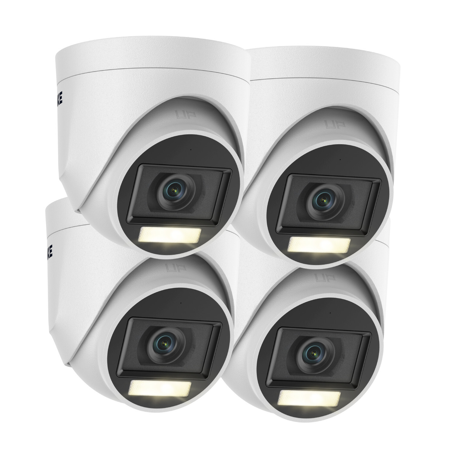 ANNKE 4pcs 5MP Audio Recording Security Camera CCTV Outdoor Color Night Vision