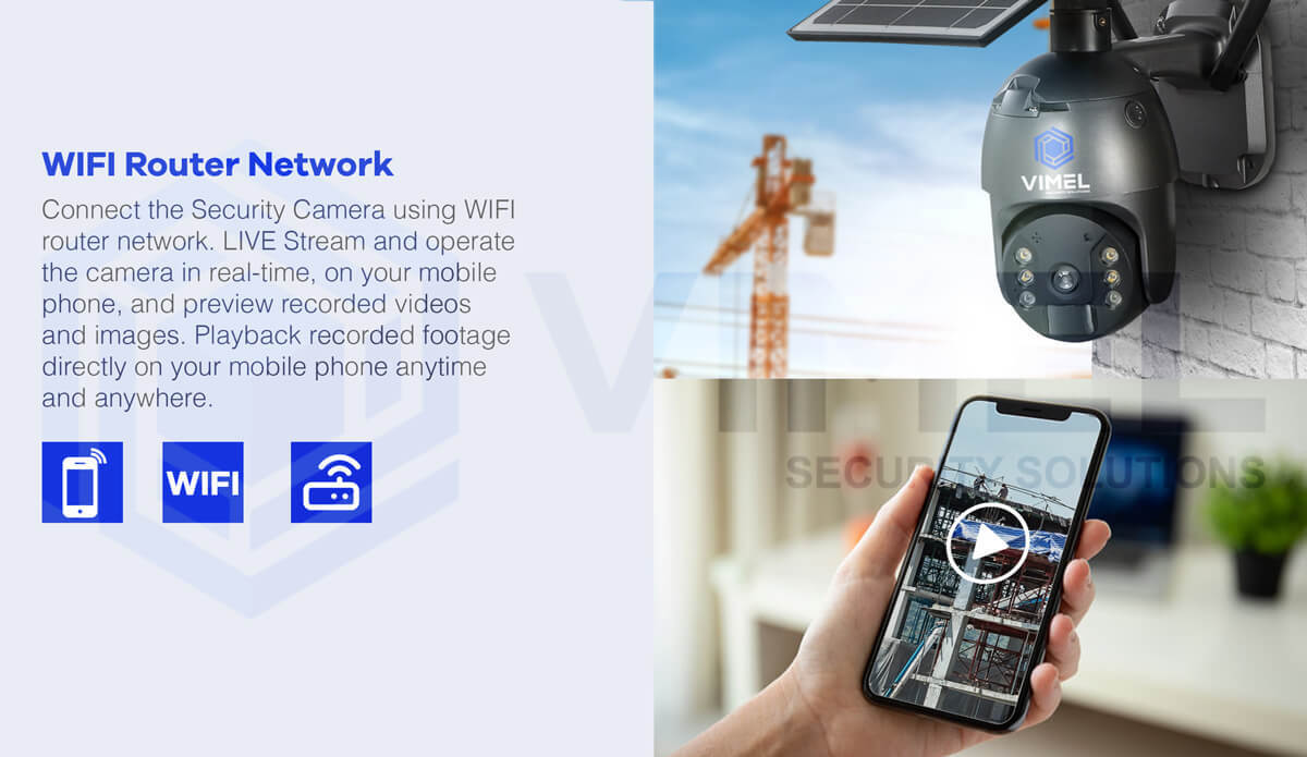 Wireless WIFI Solar Security Camera 64GB PTZ LIVE View Alert Smart Phone 24/7
