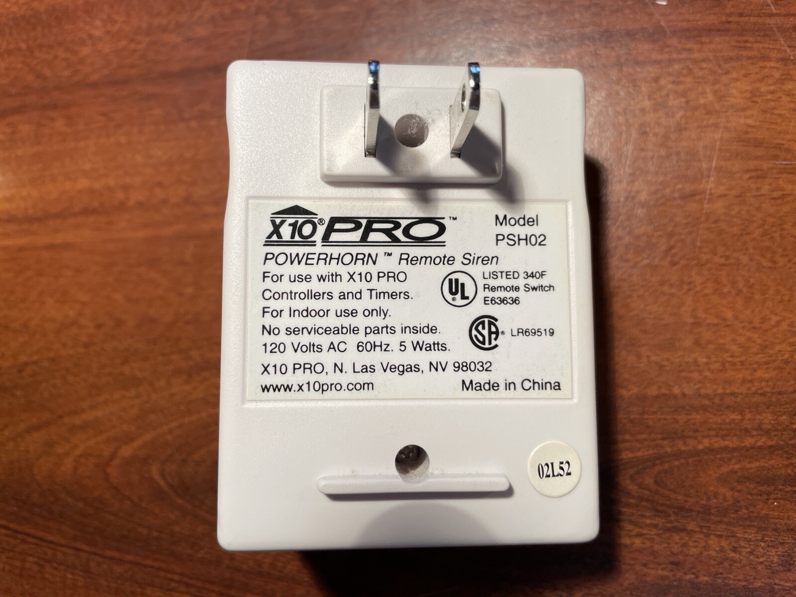 X10 PRO Powerhorn Remote Siren Model PSH02