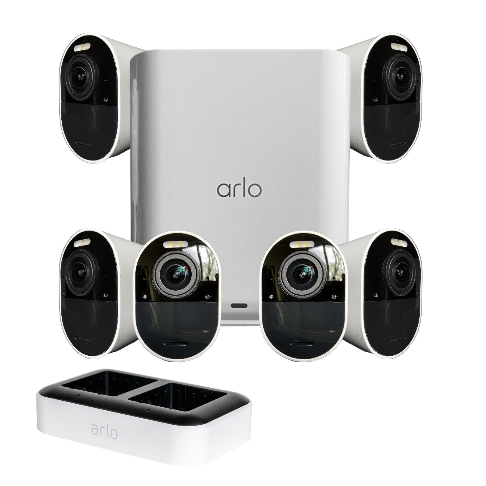 Arlo Ultra 2 Wireless Security Camera Kit with Dual Band WiFi Night Vision Audio
