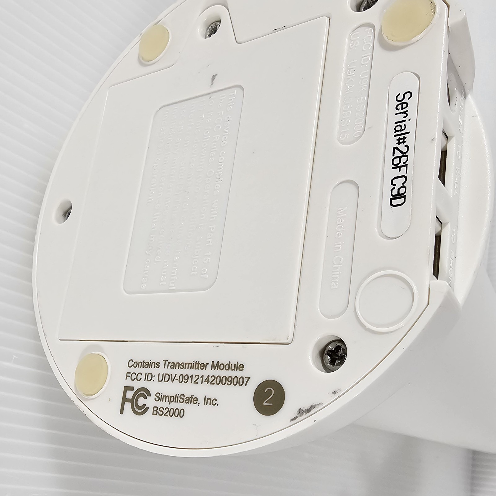 SimpliSafe White 10 1/2″ Base Station Transmitter Module BS1000