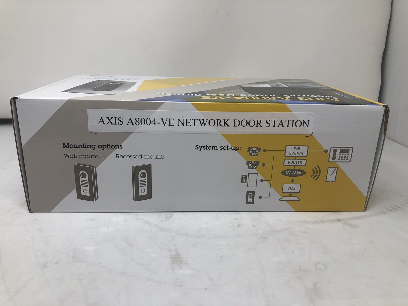 AXIS A8004-VE NETWORK VIDEO DOOR STATION (0673-001) *BRAND NEW SEALED*