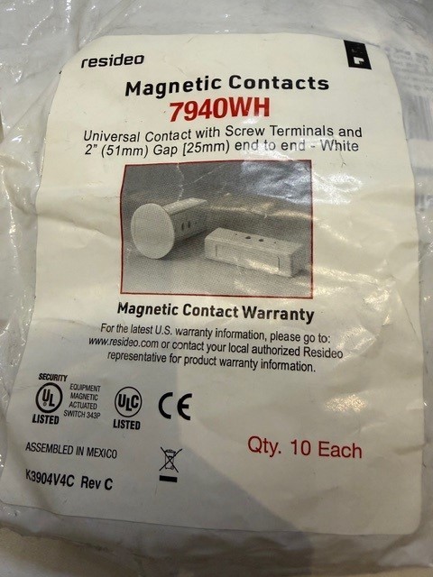 Honeywell Resideo 7940WH (10-PACK) Universal Surface Mount/Recessed Contact