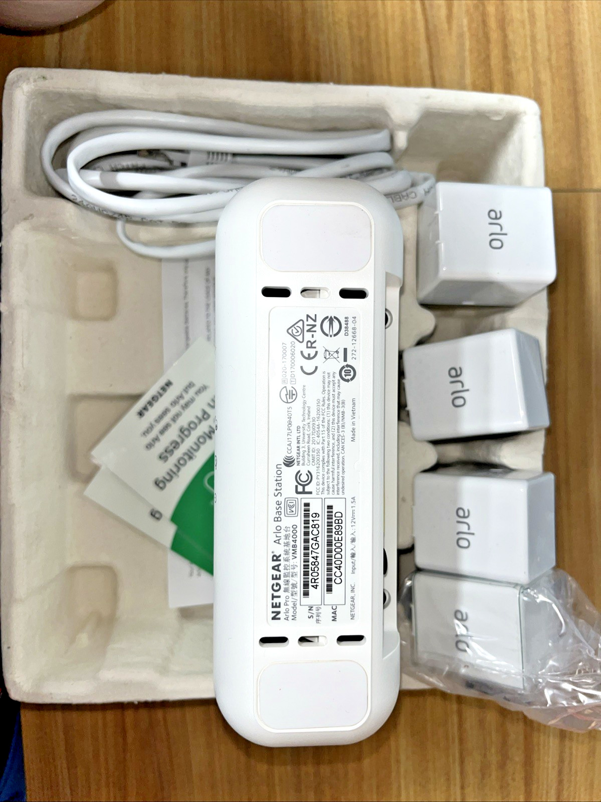 Arlo Pro VMB4000 Security Base Station-No Cameras- NO RETURNS/REFUNDS*