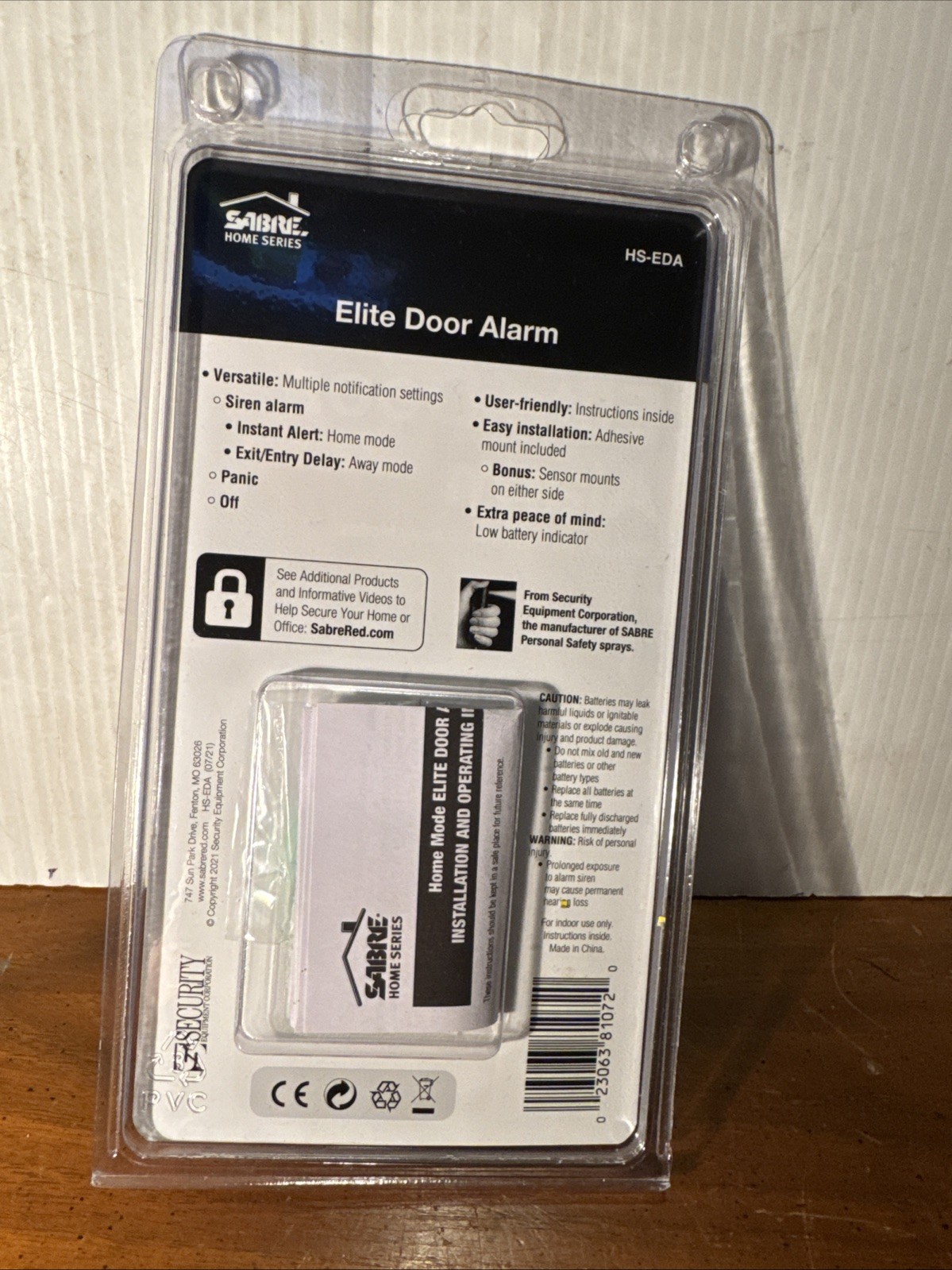 SABRE ELITE DOOR ALARM Front Back Doors Garage Shed Security Safety HS-EDA (F)