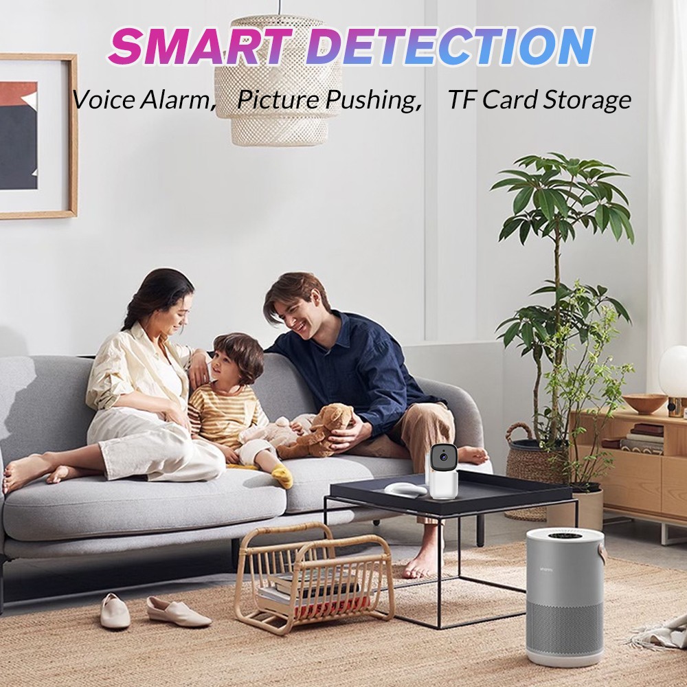 Security Camera, 1080P HD WiFi Camera 360° Pan/Tilt Night Vision Two-Way Audio