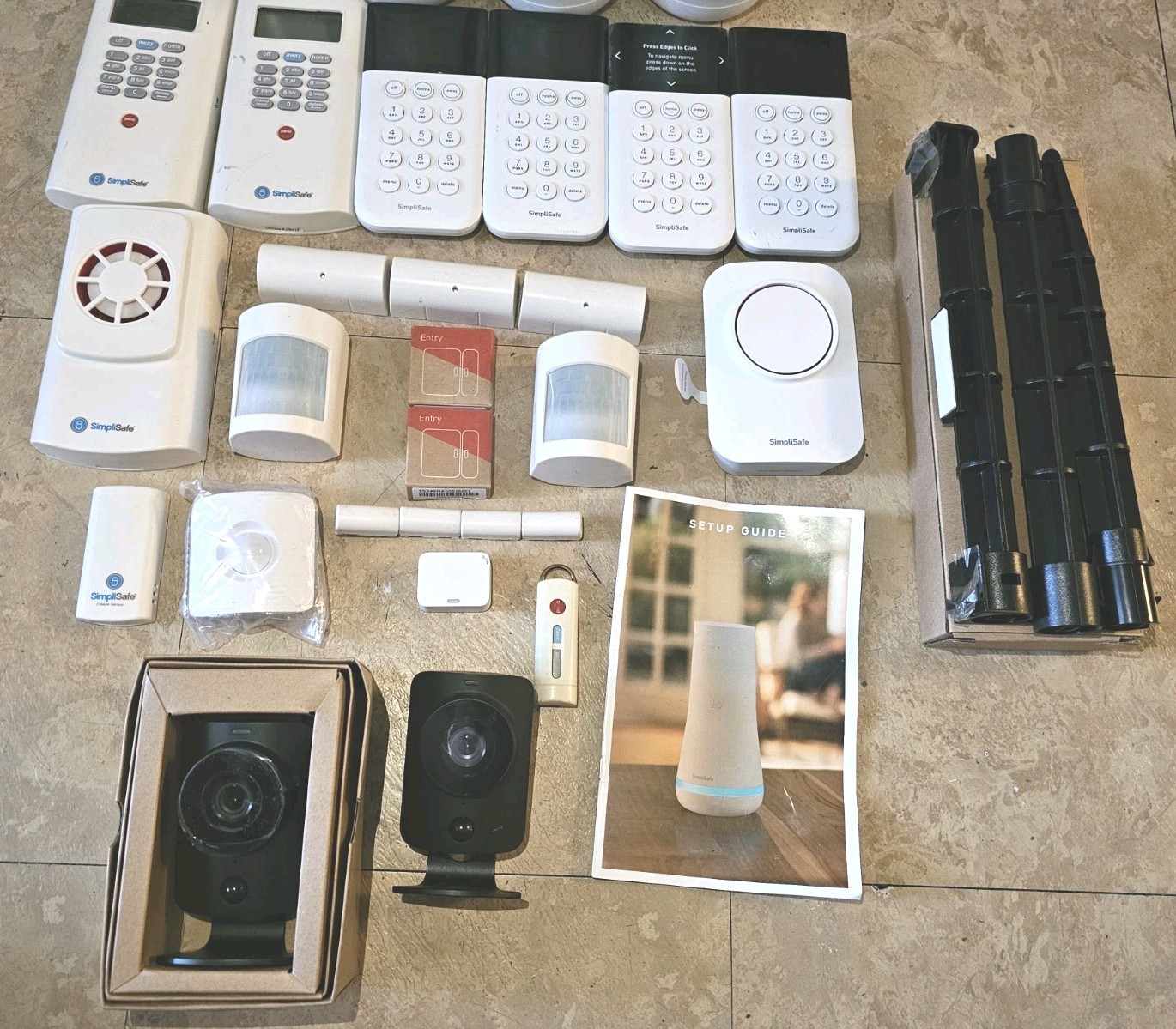 SimpliSafe Security System 25+ pc Lot Base Keypad Motion Sensors Towers Camera