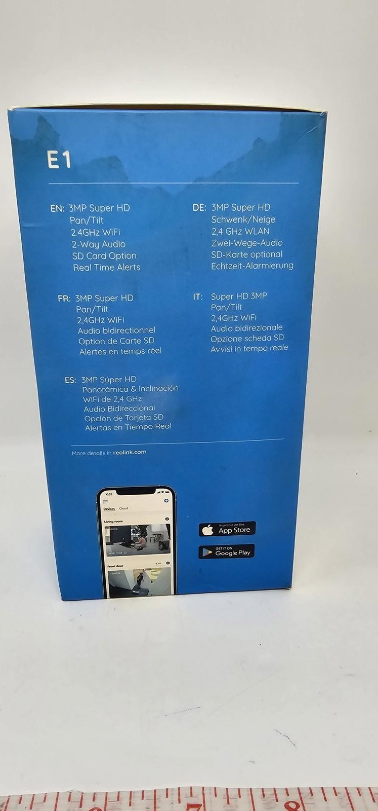 Reolink E1 3MP Super HD Wireless Security Camera New